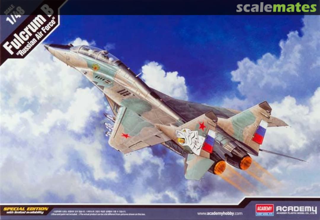 Boxart Fulcrum B "Russian Air Force" 12292 Academy