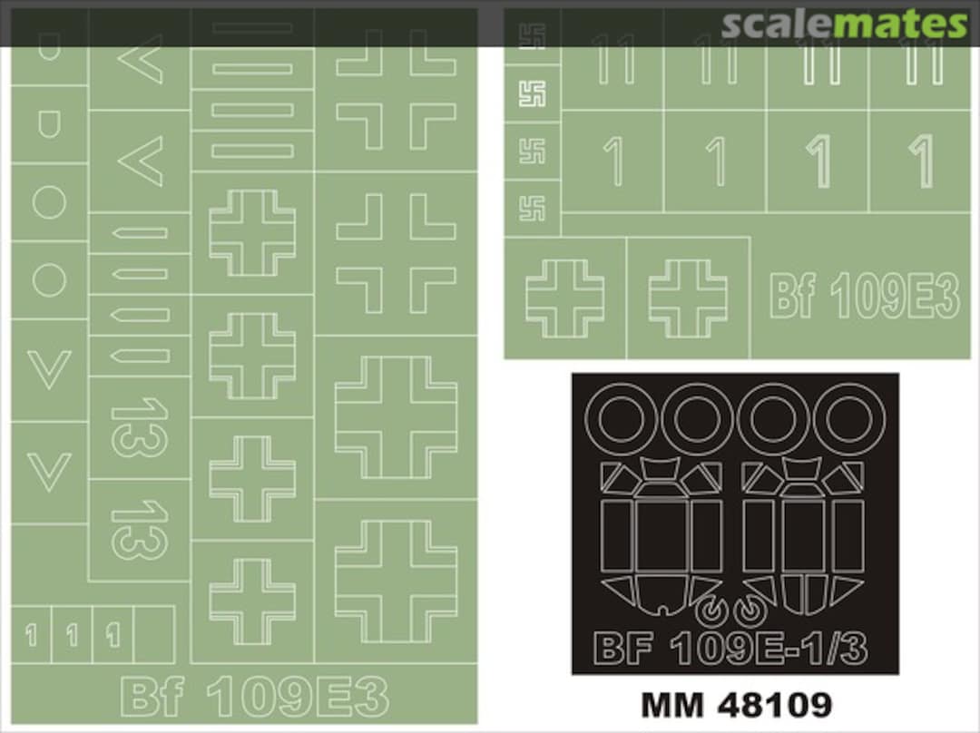 Boxart Bf 109E-3 MM48109 Montex