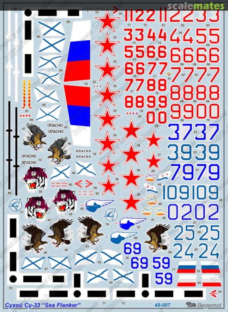 Boxart Sukhoi Su-33 Sea Flanker 48-007 Begemot