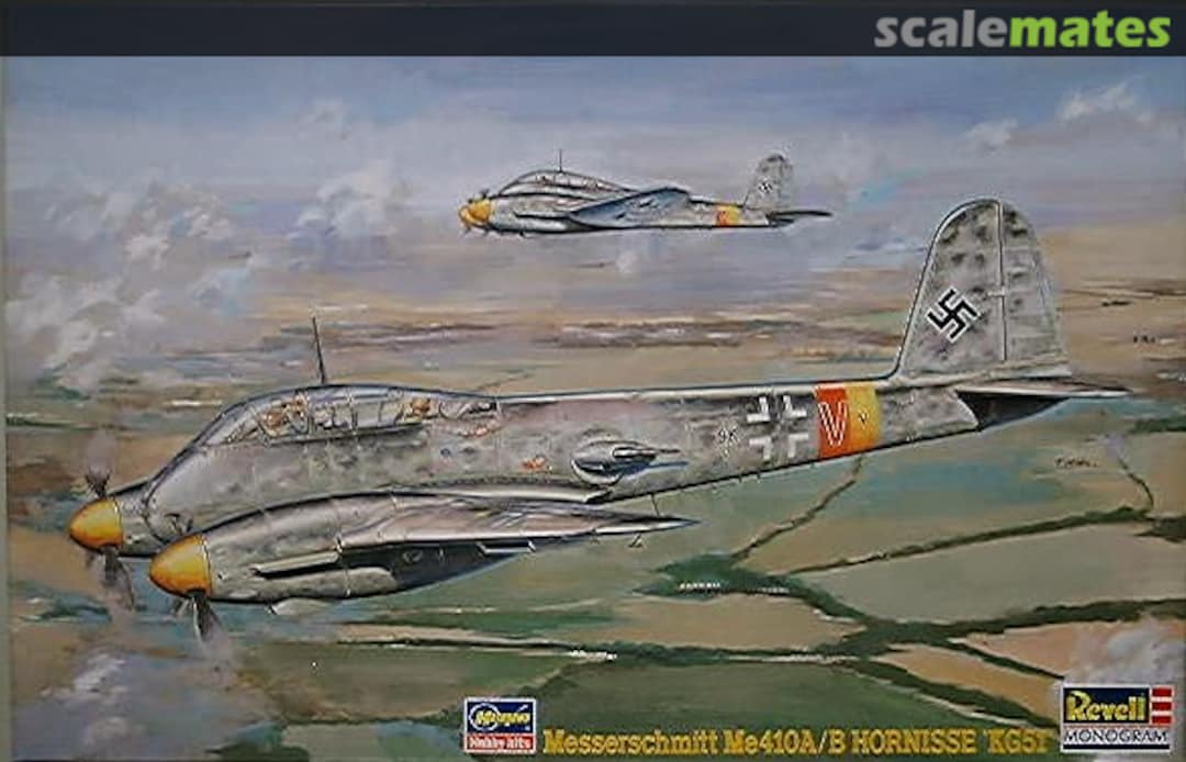 Boxart Messerschmitt Me410A/B Hornisse 'KG51' 86145 Hasegawa/Revell