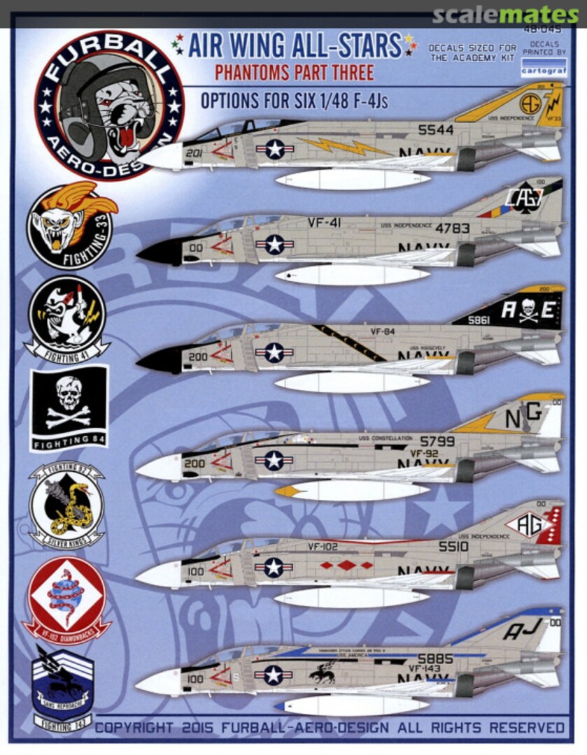 Boxart Air Wing All-Stars Phantoms Part Three 48-045 Furball Aero-Design