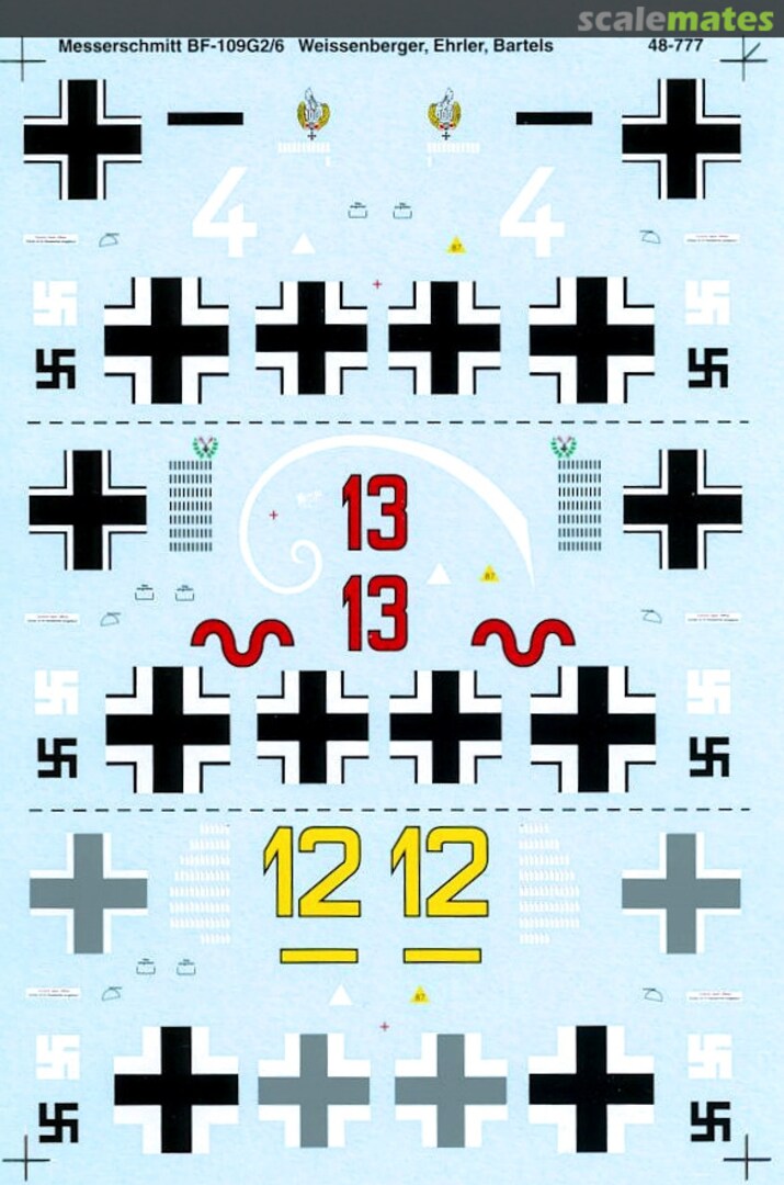 Boxart Messerschmitt BF-109G-2/6 Aces 48-0777 SuperScale International