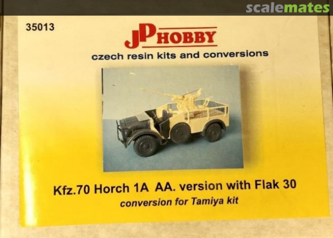 Boxart Kfz. 70 Horch 1A AA. version with Flak 30 35013 JP Hobby