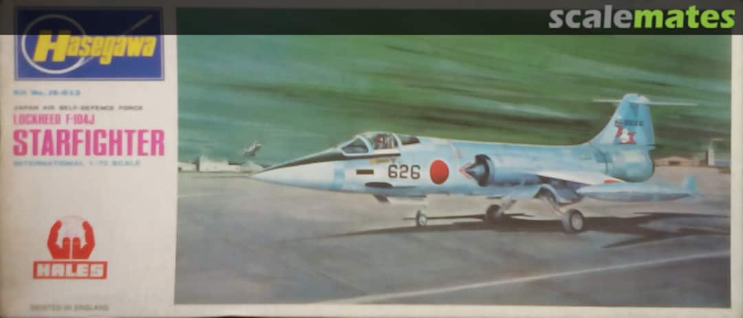 Boxart Lockheed F-104J Starfighter JS-013 Hasegawa/Hales