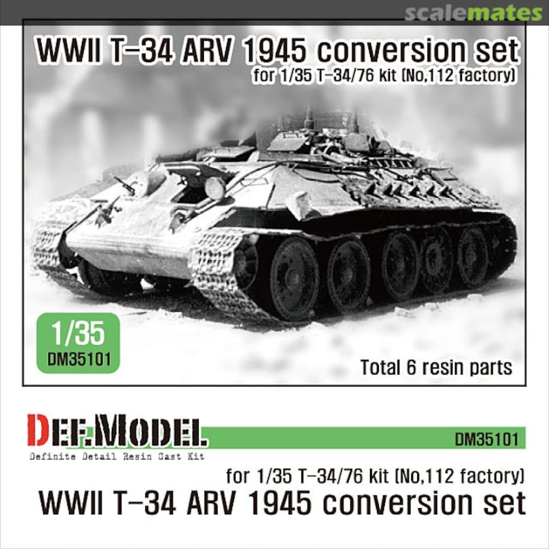 Boxart WWII T-34 ARV 1945 conversion set DM35101 Def.Model