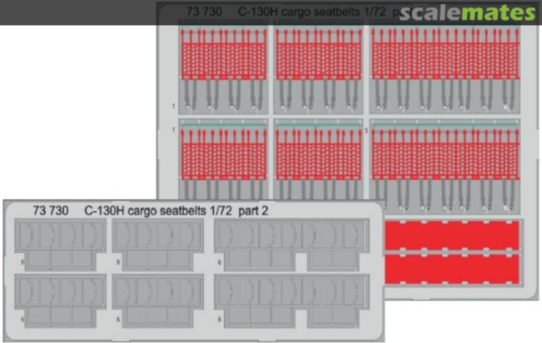 Boxart C-130H Cargo Area Seatbelts 73730 Eduard