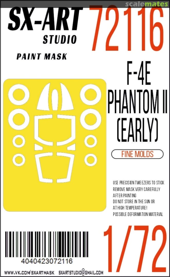 Boxart F-4E Phantom II (early) masks 72116 SX-Art