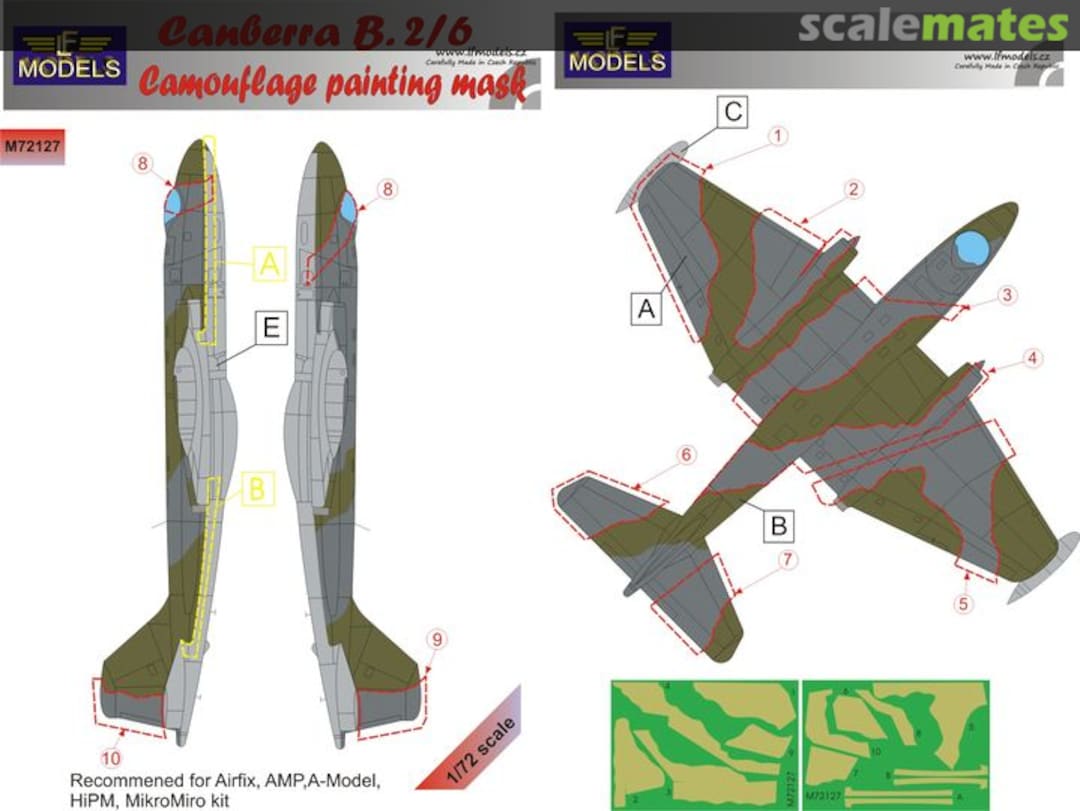 Boxart Canberra B.2/6 M72127 LF Models