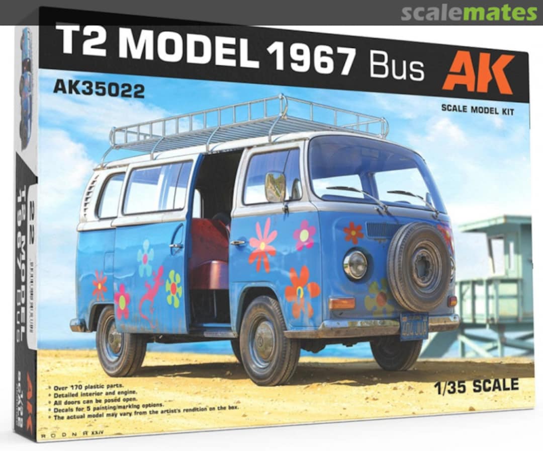 Boxart T2 Model 1967 Bus AK35022 AK Interactive