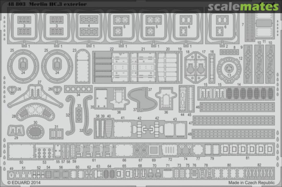 Boxart Merlin HC.3 exterior 48803 Eduard