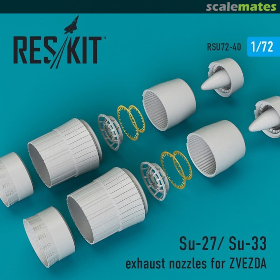 Boxart Su-27/ Su-33 exhaust nozzles RSU72-0040 ResKit