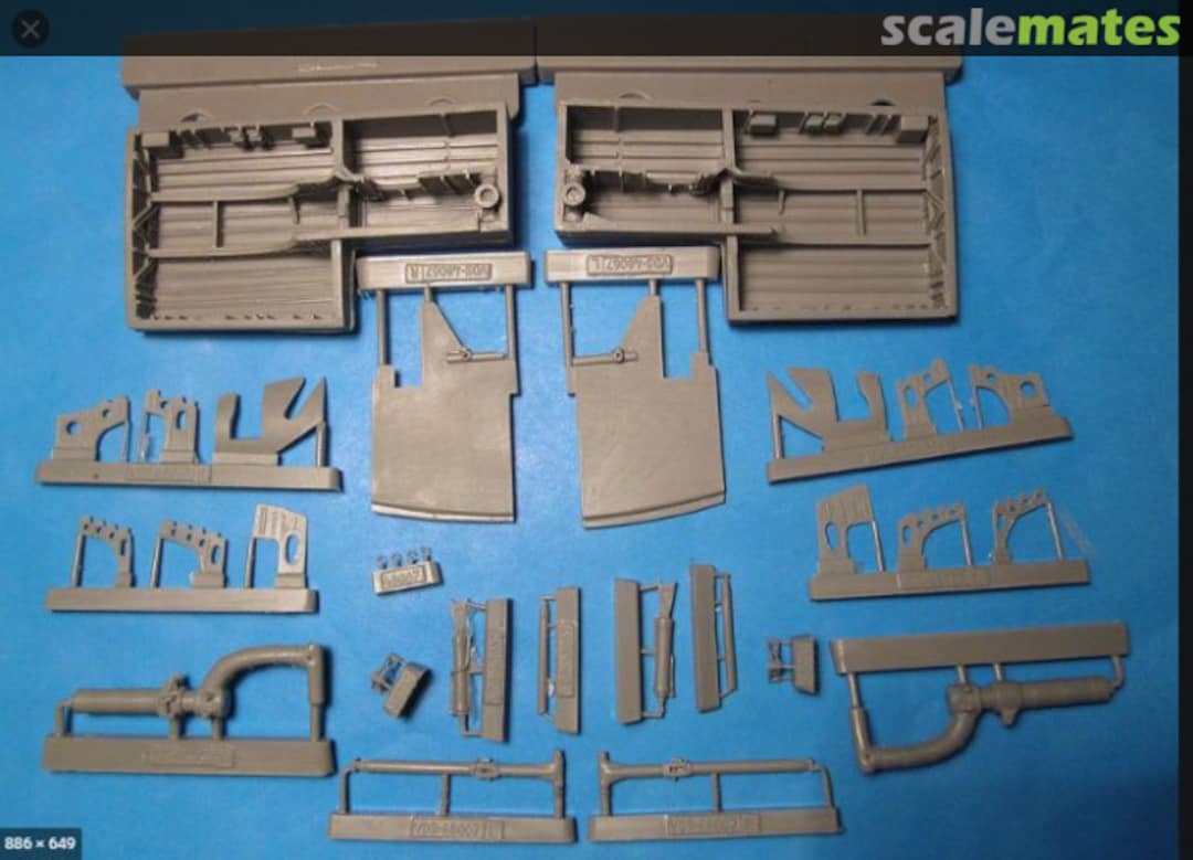 Boxart B-24 Wheel Wells and landing gear 48-067 Vector