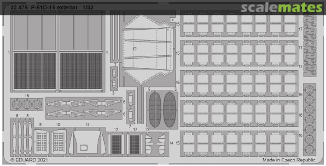 Boxart P-51D-15 exterior 32475 Eduard