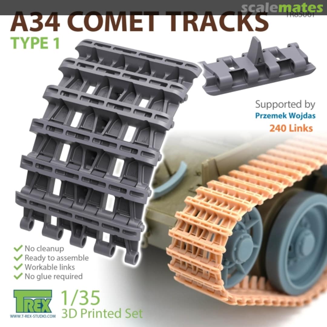 Boxart A34 Comet Tracks Type 1 TR85061 T-Rex Studio