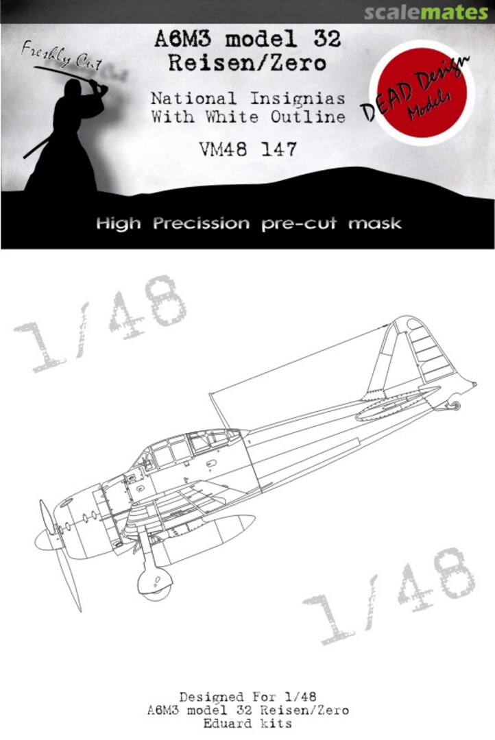 Boxart A6M3 m.32 Nat. Ins. w white outline VM48147 DEAD Design Models