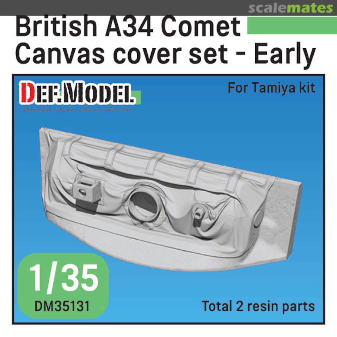 Boxart British A34 Comet Canvas Cover set- Early DM35131 Def.Model