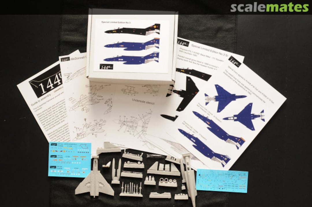 Boxart McDonnell Douglas Phantom FG.1/FGR.2 Limited Edition No.3/ FGR.2 XT899:B 19 squadron, RAF & FGR.2 XV408:Z, 92 squadron, FGR2SPE3 144th.co.uk