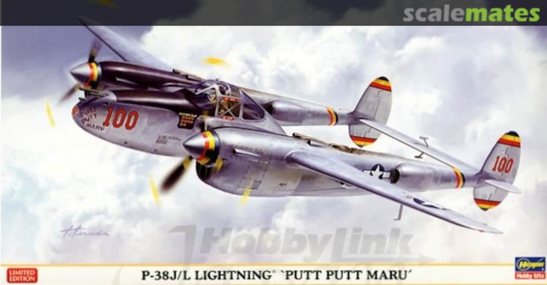 Boxart P-38J/L Lightning 'Putt Putt Maru' 07330 Hasegawa