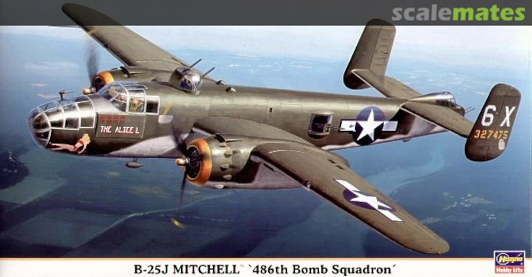 Boxart B-25J Mitchell '486th Bomb Squadron' 00709 Hasegawa