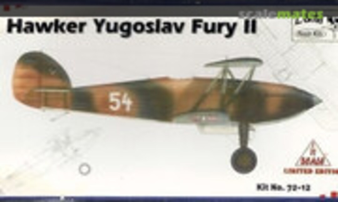 1:72 Hawker Yugoslav Fury II (L&amp;M Resin Kits 72-12)