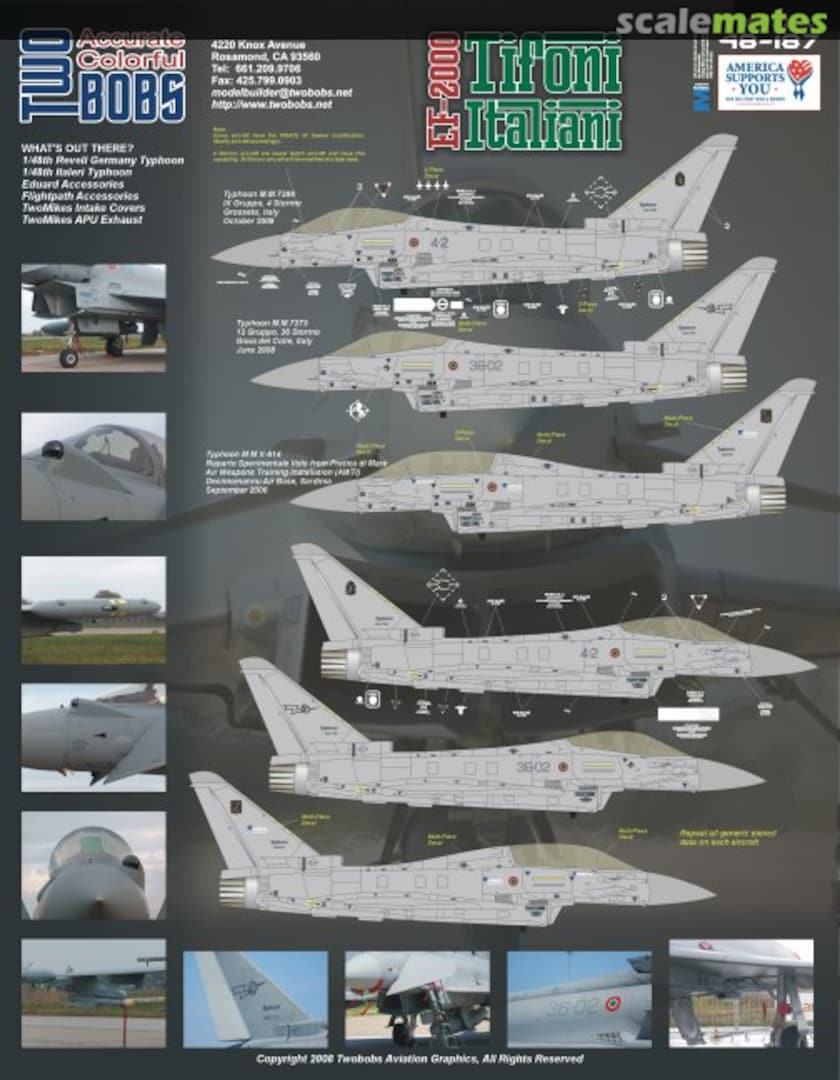 Boxart EF-2000 Tifoni Italiani 48-187 TwoBobs Aviation Graphics