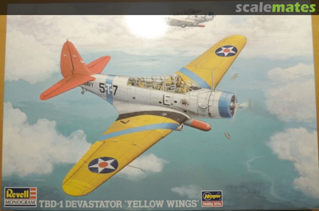 Boxart TBD-1 Devastator 'Yellow Wings' 86157 Hasegawa/Revell Monogram