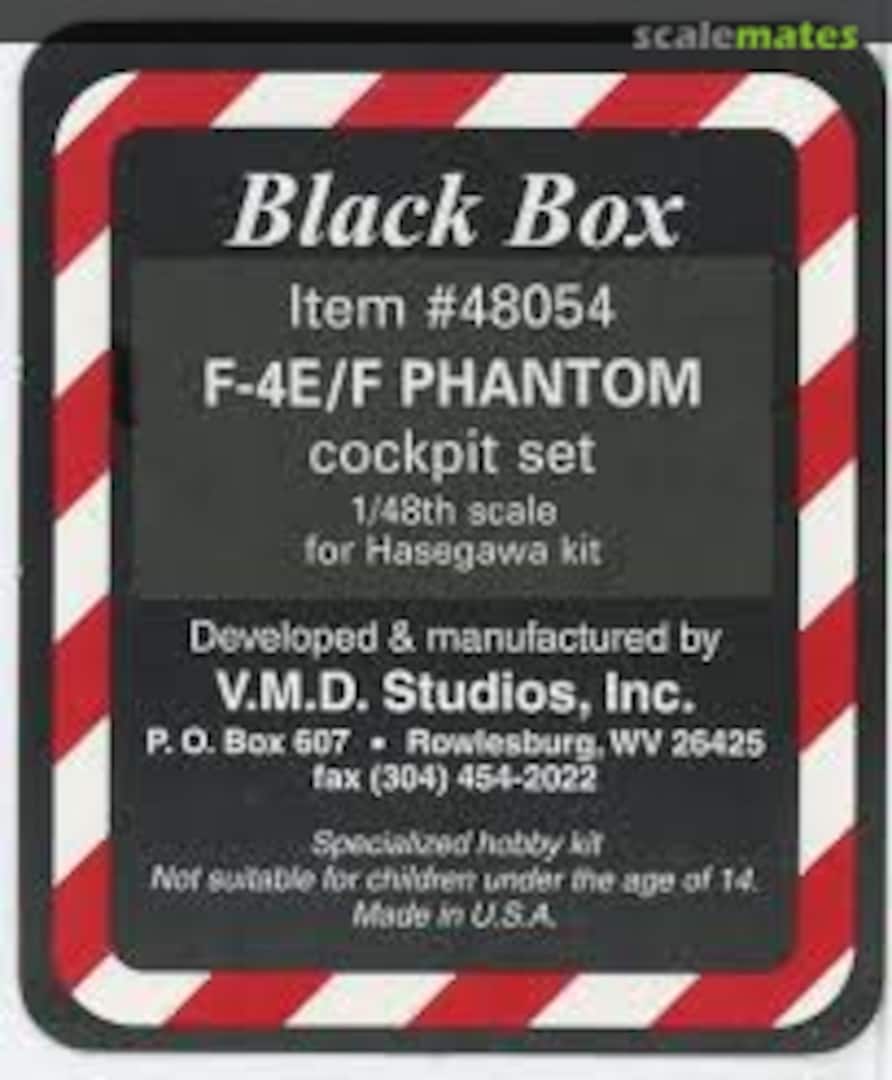 Boxart F-4E/F Phantom cockpit set 48054 Black Box