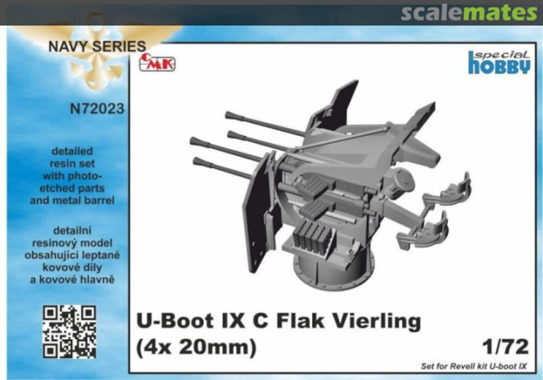 Boxart U-Boot IX Flak-Vierling Conversion N72023 CMK