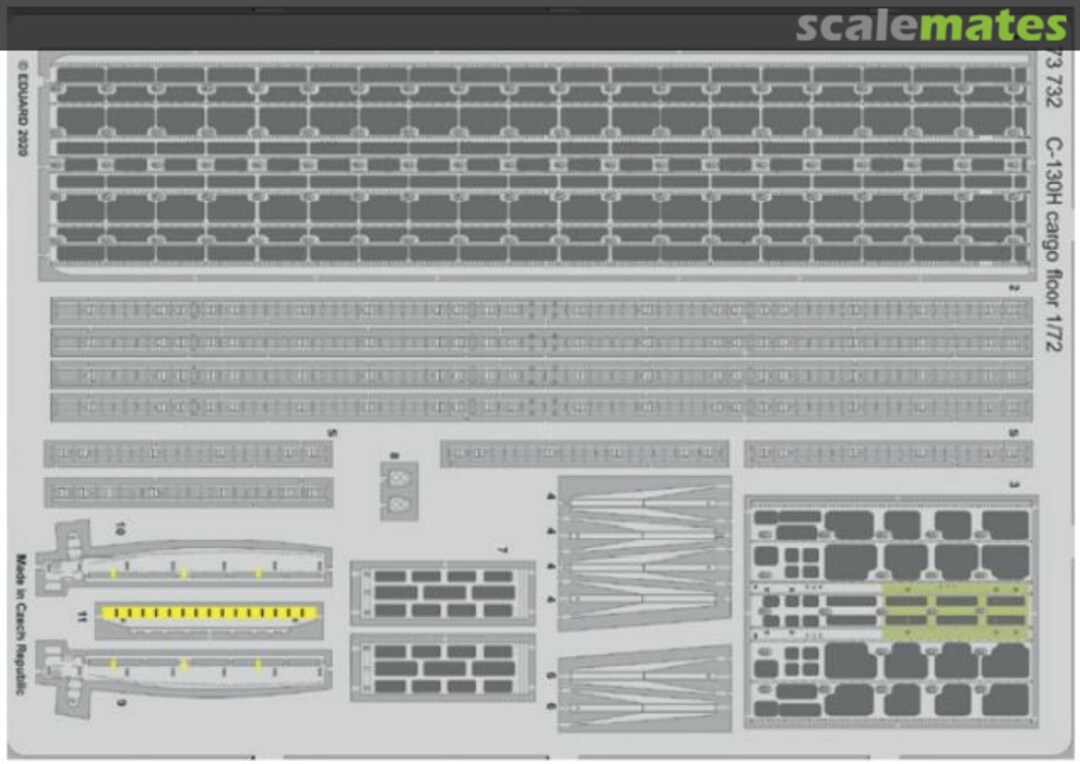 Boxart C-130H Cargo Floor 73732 Eduard
