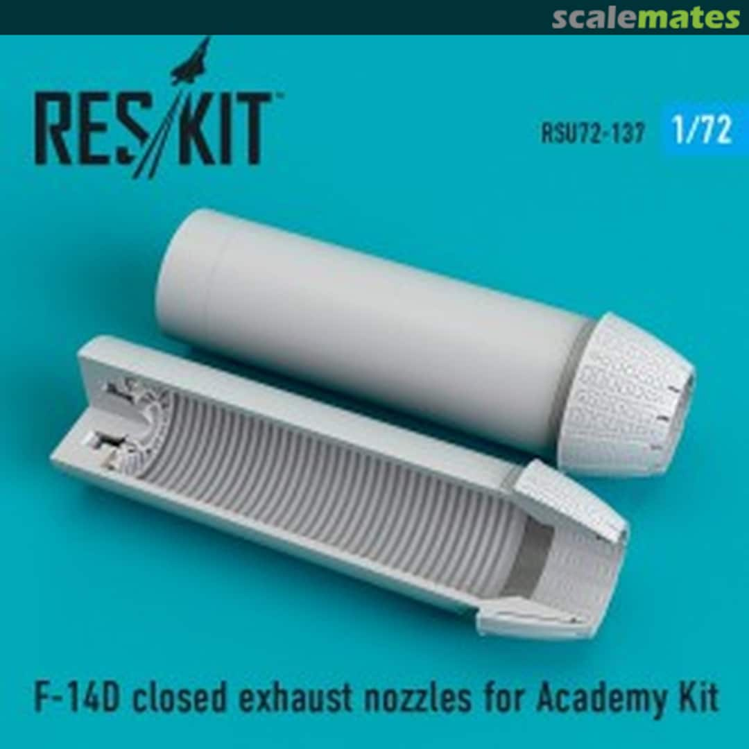 Boxart F-14D - closed exhaust nozzles RSU72-0137 ResKit