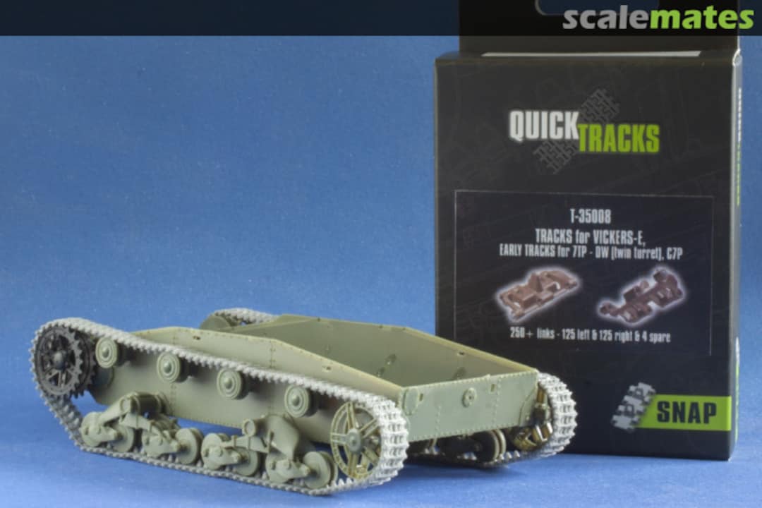 Boxart Tracks for Vickers-E, Early tracks for 7TP - DW (twin turret), C7P T-35008 QUICKTRACKS