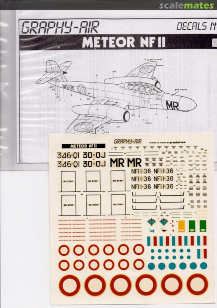 Boxart Meteor NF II Decal No6 Graphy-Air