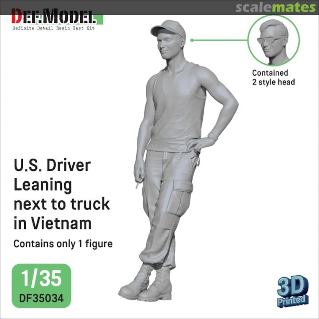 Boxart US Driver Leaning Next to Truck, Vietnam DF35034 Def.Model