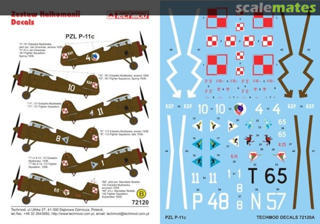 Boxart PZL P.11c 72120 Techmod