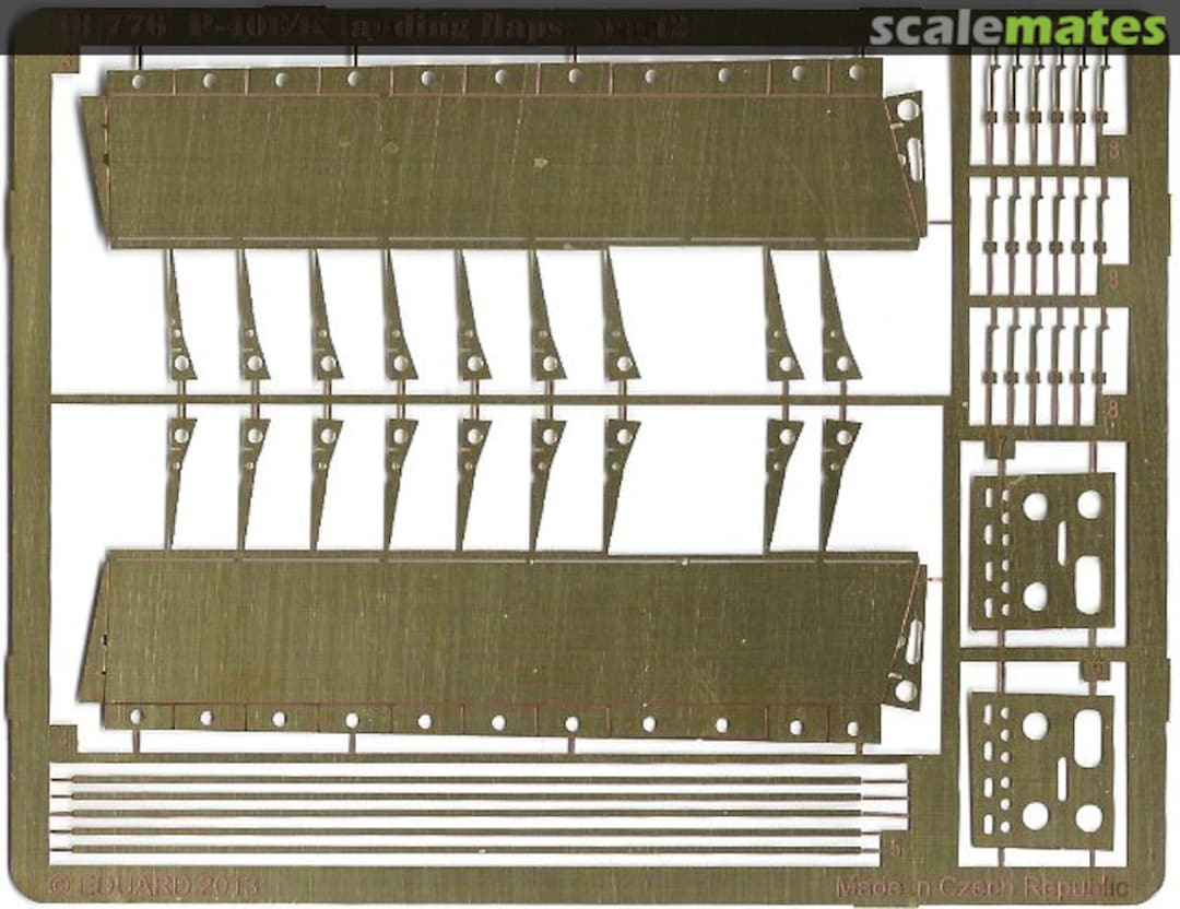 Boxart P-40E/K landing flaps 48776 Eduard