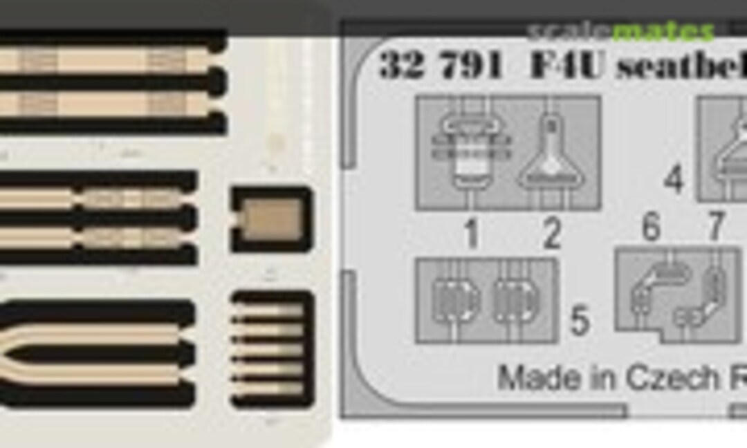 1:32 F4U seatbelts FABRIC - Tamiya - (Eduard 32791)