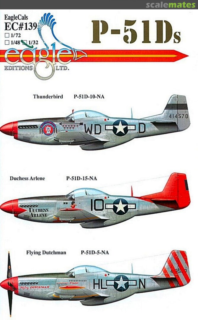 Boxart P-51Ds EagleCals EC32-139 Eagle Editions