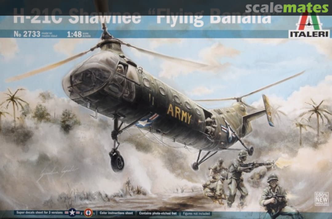 Boxart H-21C Shawnee "Flying Banana" 2733 Italeri