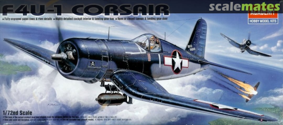 Boxart F4U-1 Corsair 1657 Academy