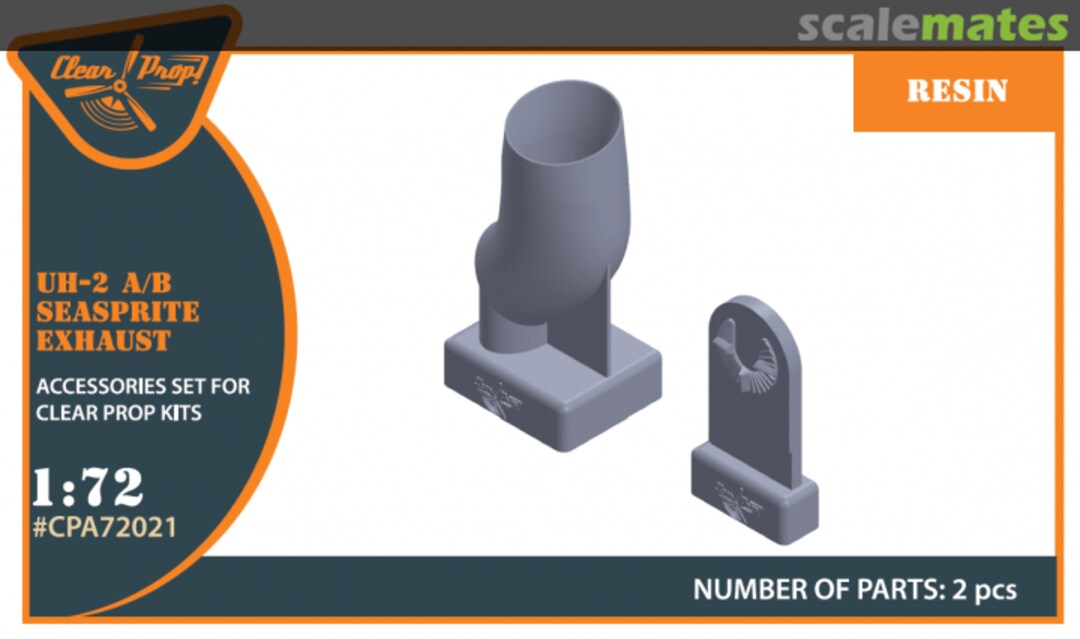 Boxart UH-2 A/B Seasprite resin exhaust CPA72021 Clear Prop!