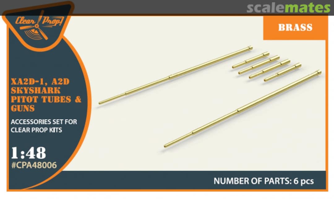 Boxart XA2D-1, A2D Skyshark Pitot Tubes & Guns CPA48006 Clear Prop!