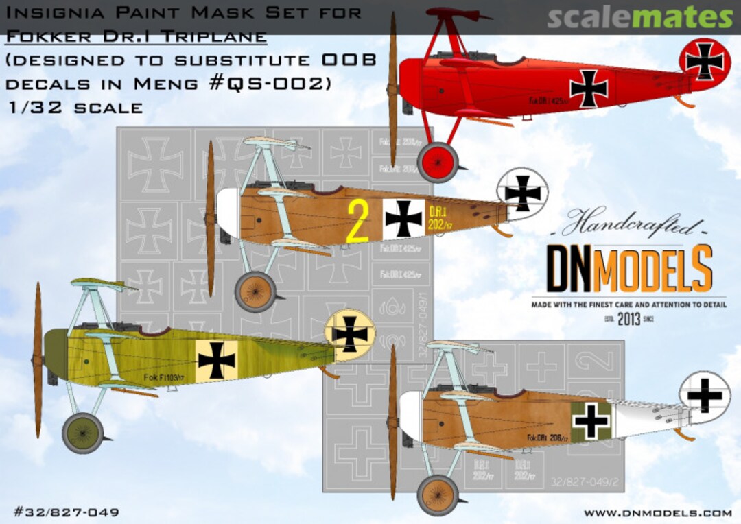 Boxart Fokker Dr.I Triplane 32/827-049 DN Models