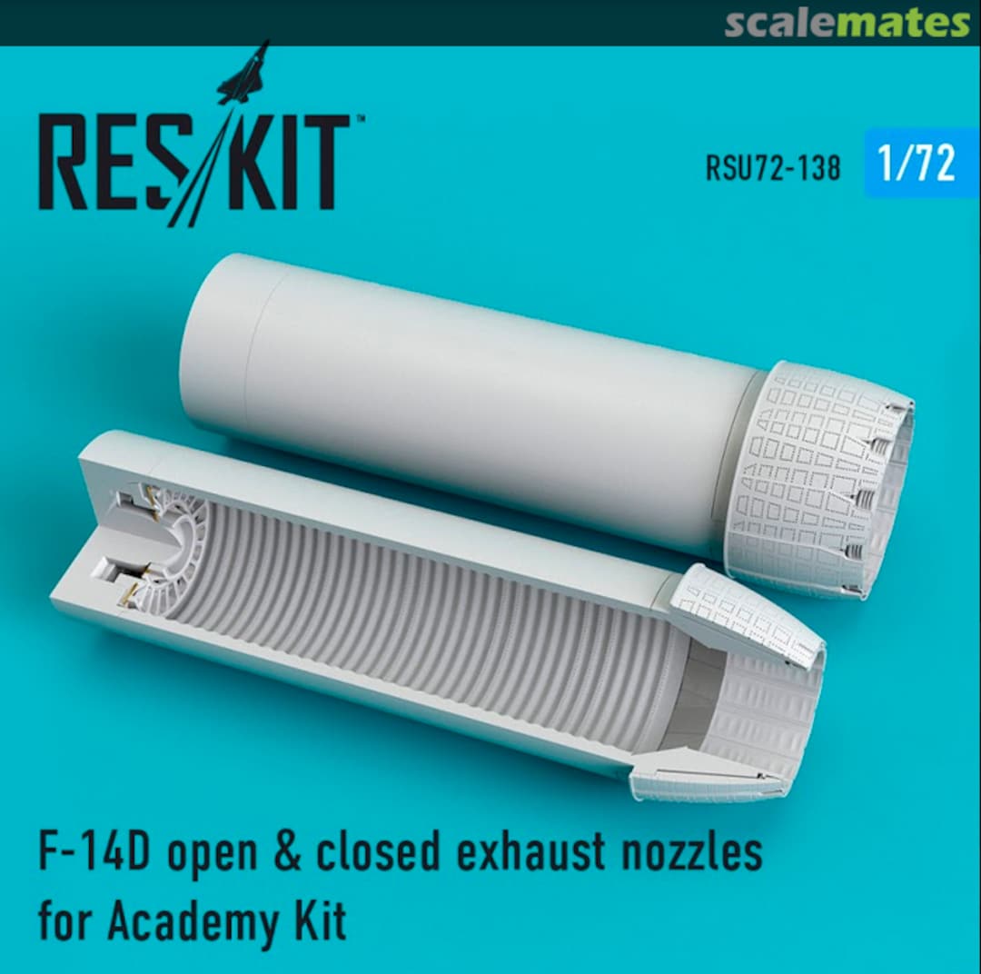 Boxart F-14D - open & closed exhaust nozzles RSU72-0138 ResKit