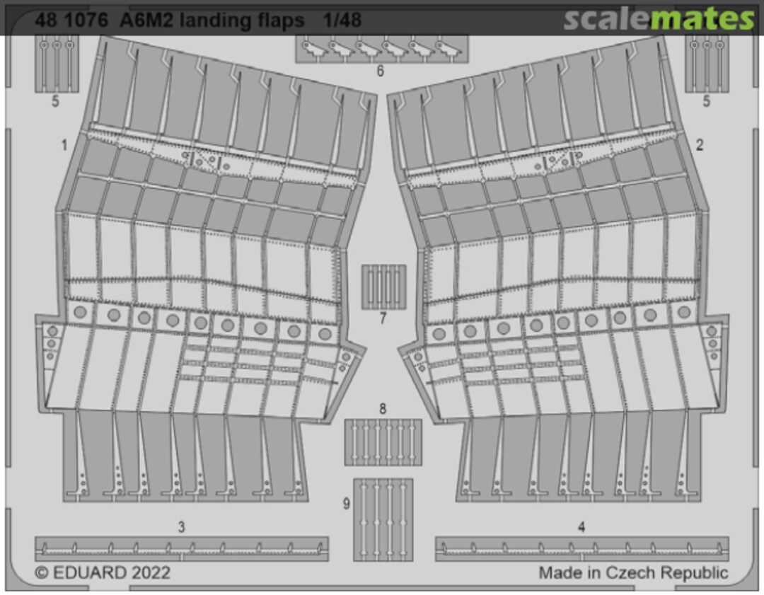 Boxart A6M2 landing flaps 481076 Eduard
