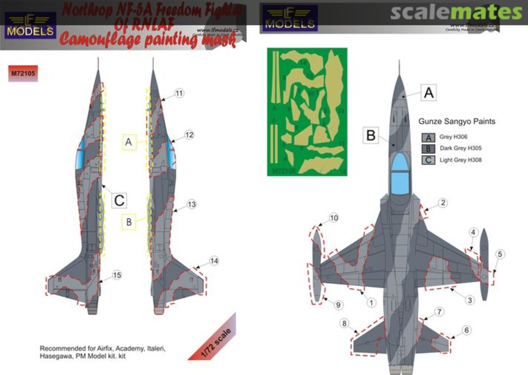 Boxart Northrop NF-5A Freedom Fighter of RNLAF M72105 LF Models