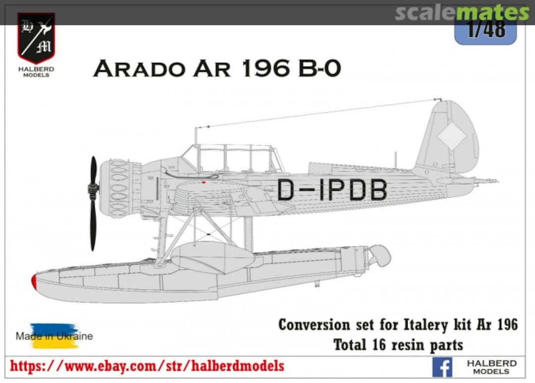 Boxart Arado Ar 196 B-0 48xx Halberd Models