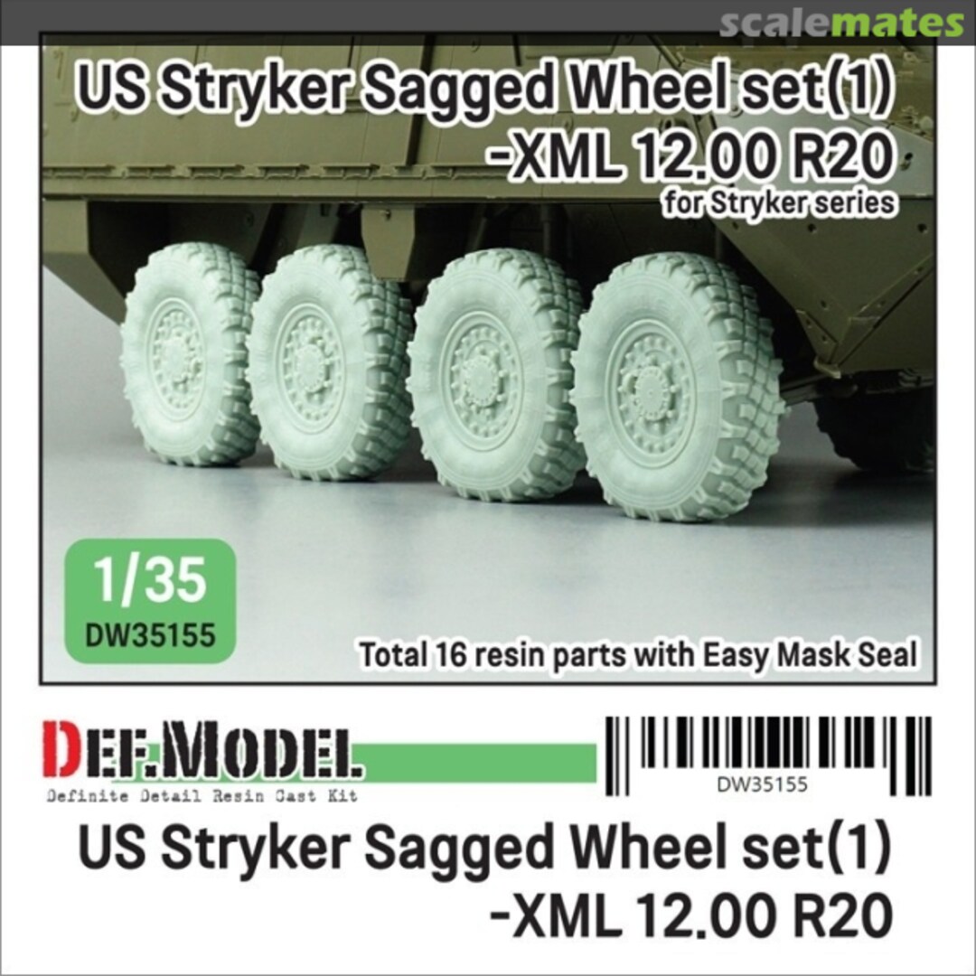 Boxart US Stryker Sagged Wheel set(1) DW35155 Def.Model