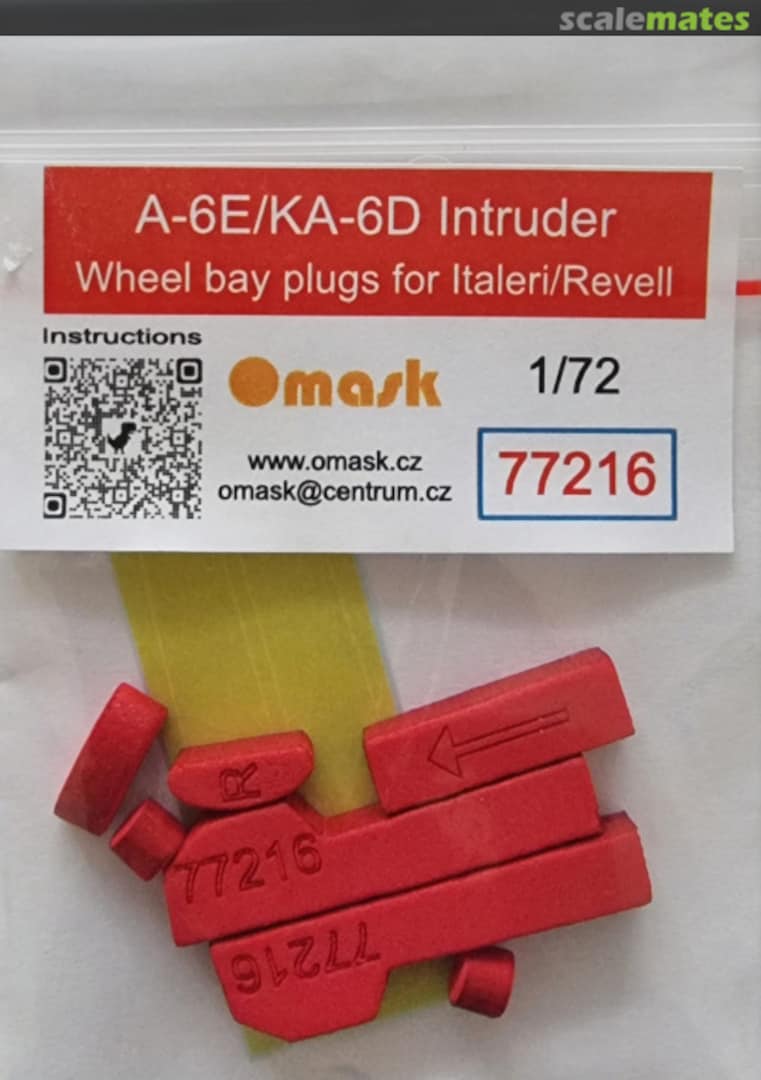 Boxart A-6E/KA-6D Intruder wheel bay plugs 77216 Omask