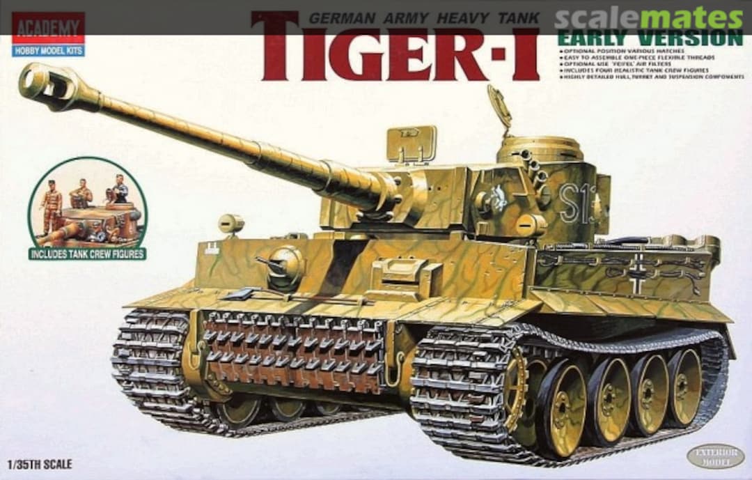 Boxart Tiger 1 with figures 13264 Academy