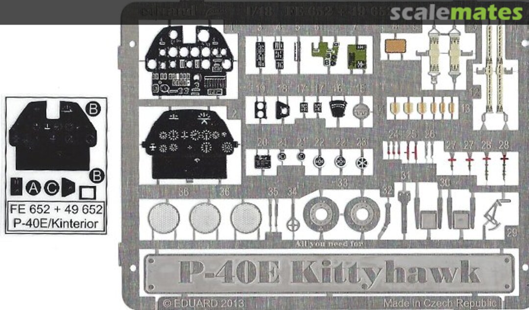 Boxart P-40 E/K S.A. 49652 Eduard
